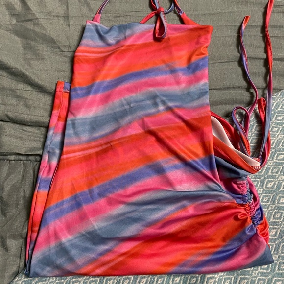 “Taste the Rainbow” Camisole Backless Mini Dress. Size Small. Super Sexy! - Picture 7 of 7